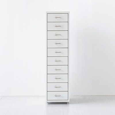 피하 서랍장 28x41x109, 10단, 화이트 1112.8537