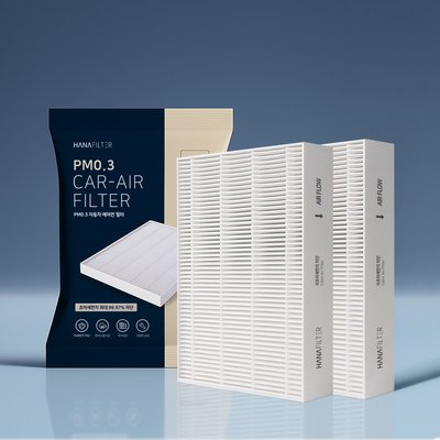 [호환] 1+1 하나필터 PM0.3 미세먼지 차량용 자동차 에어컨필터 교체 HCF-01