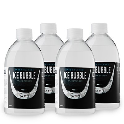 아이스버블 파나소닉 면도기세정액 리필 500ml 4개 면도기세척액 리필용
