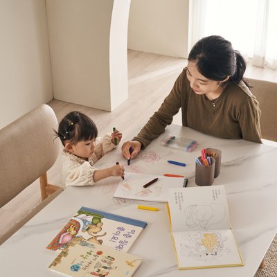 장인가구 칸토르모노 패밀리 세라믹 낮은식탁 6인 식탁세트 1800 테이블 의자3 벤치1