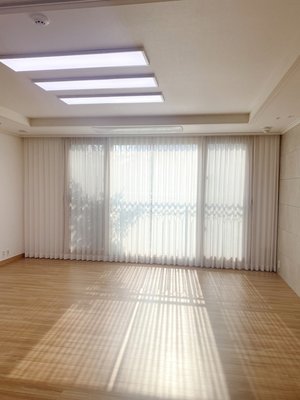 [ 익일배송 ] 코지앳홈 린넨스타일화이트 거실속커튼2장세트 사이즈별5종