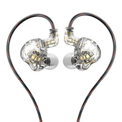 TRN MT1 인이어 유선 이어폰 3.5mm 클리어화이트 마이크없음