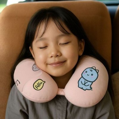 기내용 어린이 목베개 캐릭터 여행용 목베개 비행기 휴대용 기내