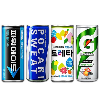파워에이드 토레타 포카리스웨트 게토레이 240ml 각5캔 20캔 세트 이온음료 스포츠음료