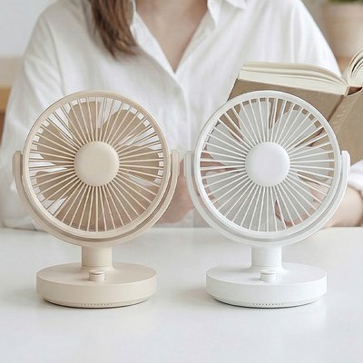 레토 무선 탁상용 선풍기 자동 회전 미니 소형 캠핑 책상 사무실 10단풍량