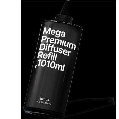 헤트라스 메가 프리미엄 대용량 디퓨저 리필 1,010ml 실내방향제 인테리어 사무실 블랙체리