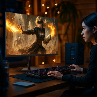 주연테크 X24F144 게이밍 모니터 FHD IPS 144Hz HDR 59~61cm(24인치), 무결점
