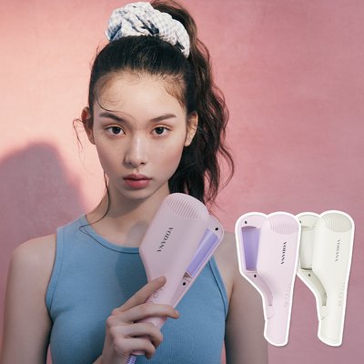[보다나] 컴팩트 물결고데기 38mm 아이보리무드/핑크라벤더
