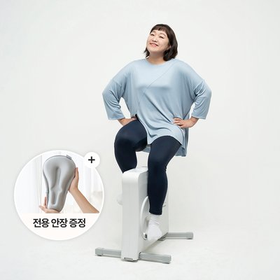 스포틀러 원더바이크 이수지 접이식 실내자전거  유산소 가정용 헬스 사이클 화이트(안장증정)