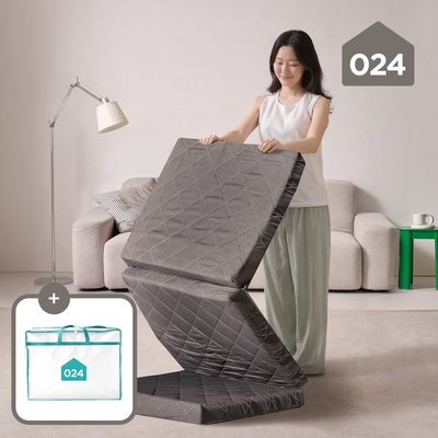024홈 미니멀 단단한 손잡이 3단 접이식 토퍼 매트리스 8cm 멀티싱글