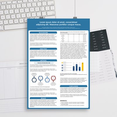 834 (90 x 130cm) 학술포스터 PPT 템플릿,학위논문 캡스톤 디자인 포스터양식