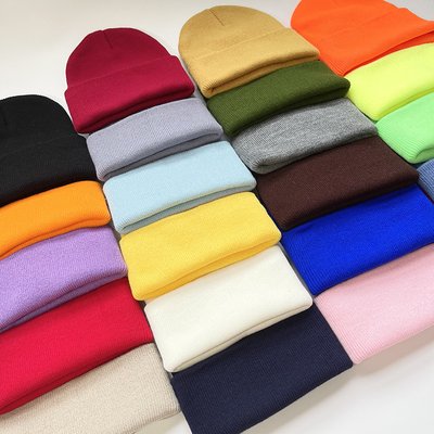 남자 여자 스노우보드 스키 비니 9color 단색 무지 BEANIE