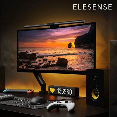 엘레센스 2in1 모니터 조명 라이트바 LED 스탠드 램프 후면 조명 E1132
