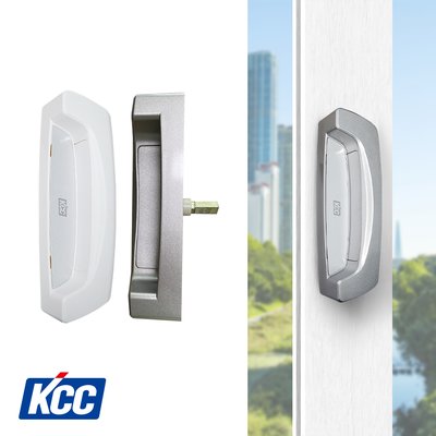 KCC 창호 오토락 샷시손잡이 창문 샤시 핸들 자동그립1 KCC뉴프레임 화이트 소 공용