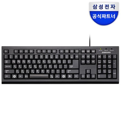 삼성전자 삼성 유선 키보드 SPA-JKA1BU 키스킨 포함 사무용 가정용 블랙, 멤브레인