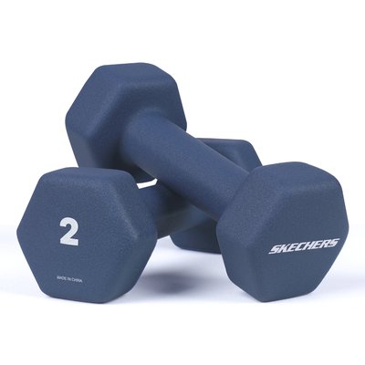 스케쳐스 미용 아령 와이드핏 육각 홈트 덤벨 2kg, 2개