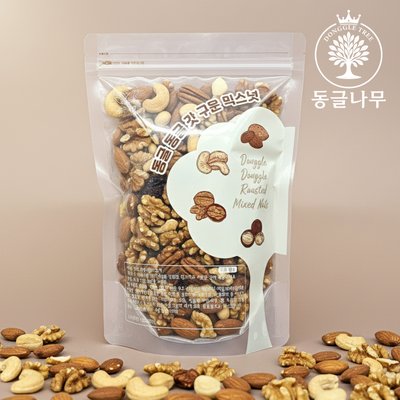 동글나무 갓 구운 견과류 믹스넛 프리미엄 하루견과 임산부 믹스너트 500g