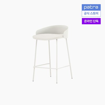 [봄맞이인기] 파트라 올라 바스툴 홈바 아일랜드 식탁 의자 SSOA65-60 크림화이트+화이트부클레(컴피커버)
