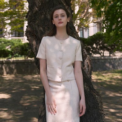 Ines Tweed Set-up_Light Pink