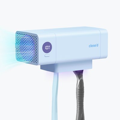 클린디 가정용 무선 2인용 칫솔살균기 트윈디 CL-406 블루