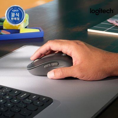 [N배송] 로지텍코리아 공식 시그니처 M650 무소음 무선 마우스 그래파이트(M)