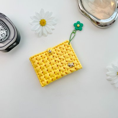 도두리 네트공예 뜨개질 diy 망스티치 카드지갑 만들기 키트 패키지 - 데이지카드지갑