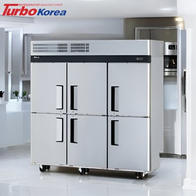65박스냉장냉동고 터보에어 간냉식 성에안끼는 6도어 냉장4냉동2 상업 카페 식당 KRF65-6