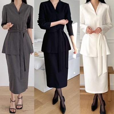 88사이즈 빅사이즈 4월결혼식하객룩 50대상견례옷차림 돌잔치엄마원피스 피로연 봄 투피스 정장원피스