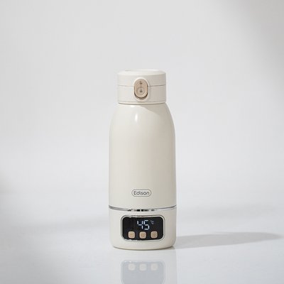 에디슨 휴대용 분유포트 무선 분유 가열 보온병 원터치 텀블러 500ml 여행용