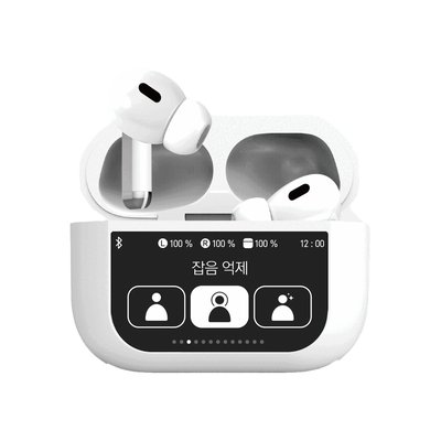 아이리버 블루투스 이어폰 IB-P1 풀터치스크린 ANC 노이즈캔슬링