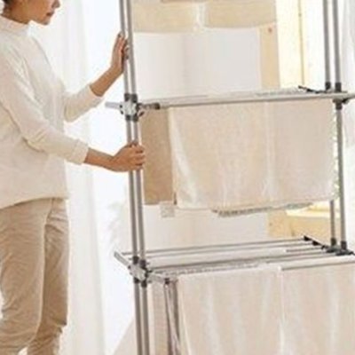 대형 조립식 빨래 건조대 이불 옥상 수직 걸이 이동식