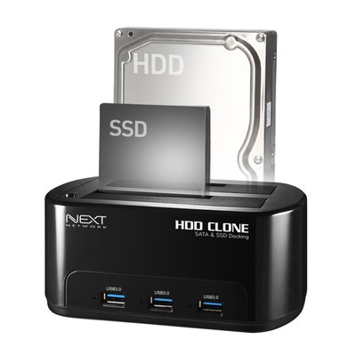 넥스트유 USB3.0 2베이 HDD SSD 하드 도킹스테이션 651DCU3