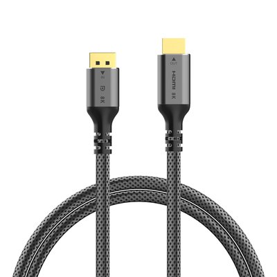 넥스트유 케선화 UHD 8K DP 1.4 to HDMI 2.1 케이블 2m, 1개