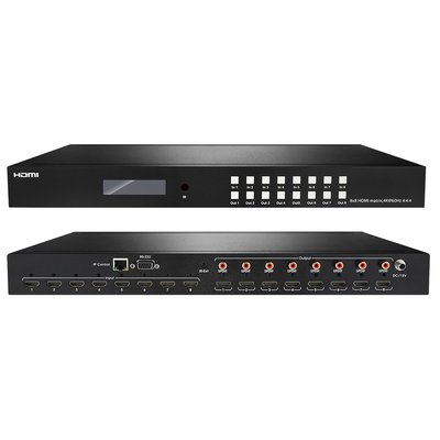 넥스트 NEXT-4288UHDM 8X8 HDMI2.0 메트릭스스위치 SPDIF 8포트지원