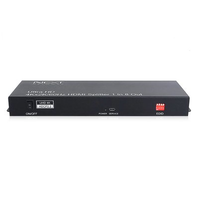 리얼4K HDMI2.0 1:8분배기 스플리터 4K60Hz/EDID/HDCP/3D 지원 NEXT 408SP4K60
