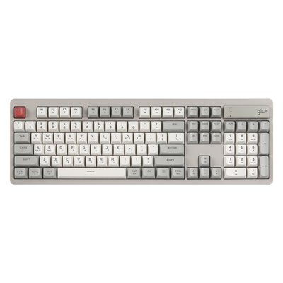 지클릭커 오피스프로 WK50 사일런스 M RGB 풀윤활 무소음 방수 무선 블루투스 키보드 104키 Retro