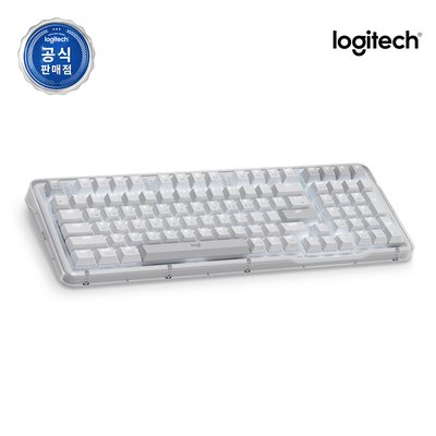 로지텍 ALTO KEYS K98M 블루투스 무선 가스켓 기계식 키보드 오프화이트, 마블축