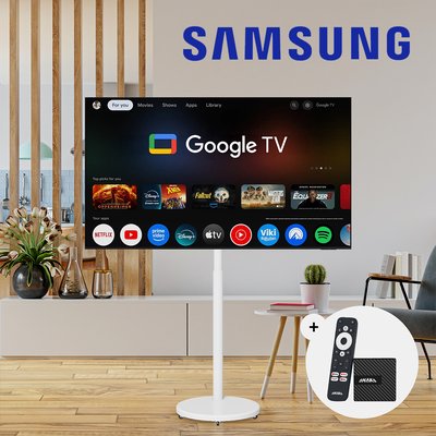 삼성 125cm(50인치) 스마트 소형TV 4K UHD 이동형 이동식 무빙 스탠드 1등급