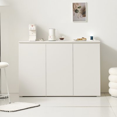 업트 홈카페 주방수납장 맘마존 보조 틈새 커피머신선반 1200x400x800mm, 2단, 화이트