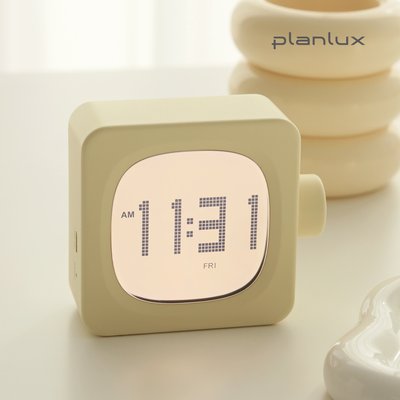 플랜룩스 탁상시계 무드버터 전자 무선 디지털 LED 무소음 알람시계