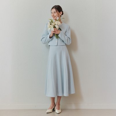 [제로스트릿][세트] 소프트 트위드 자켓 & 스커트 [SET-UP] SOFT TWEED JACKET & SKIRT / LIGHT BLUE