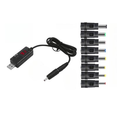 오토크루 승압 전원 컨버터 케이블 젠더 USB 5V to 9V/12V DC 8종 TL84