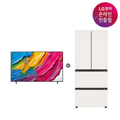 LG QNED AI TV + LG 디오스 오브제컬렉션 김치톡톡 (75QNED75AEA + Z408MEEF23)