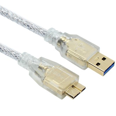 USB3.0 Micro B 외장하드 케이블 삼성 LG 도시바 WD 호환 1m, 1개