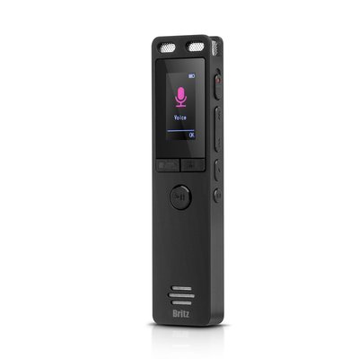 브리츠 BZ-VR2000 보이스 레코더 32GB 360도 전방향 녹음 내장스피커 반복재생