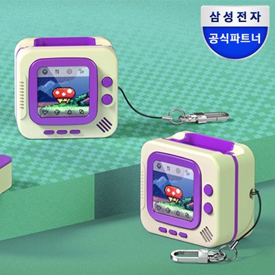 삼성 갤럭시 버즈4 버즈4프로 케이스 레트로 픽셀 숲 커버