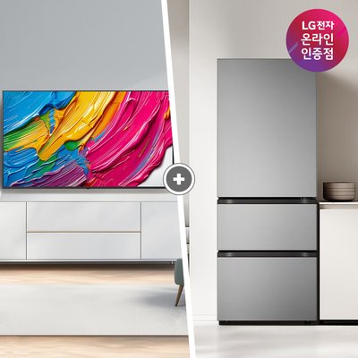 LG QNED AI TV + LG 디오스 오브제컬렉션 김치톡톡 (75QNED75AEA + Z330MPSF11)