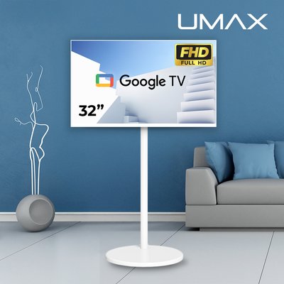 유맥스 프리무빙 스노우화이트 풀HD 32인치(81cm) 스마트 이동식 TV 삼탠바이미 중소바이미