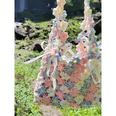제니오숲 꽃가방 코바늘 뜨개질DIY