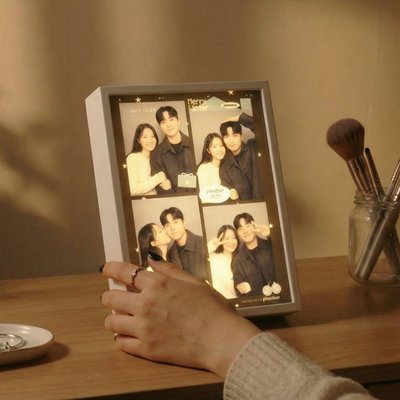 LED 액자 무드등 커플 휴대폰 사진 인화 선물 주문제작
